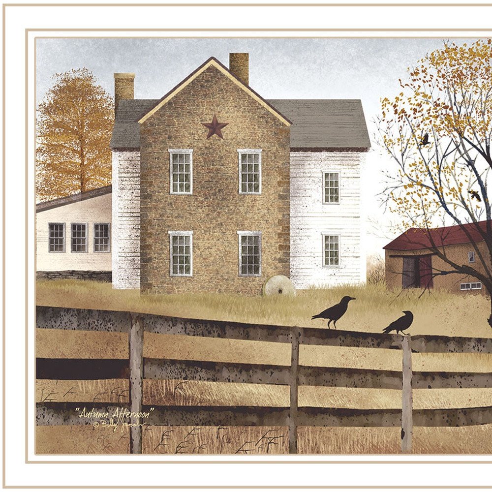 Set Of Two Grandpa's Barn White Framed Wall Art — view 3