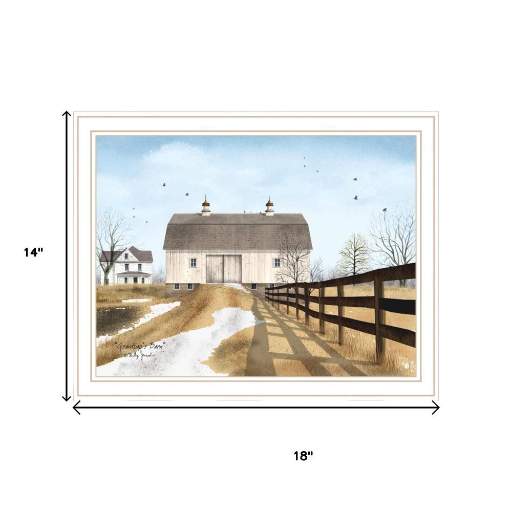 Set Of Two Grandpa's Barn White Framed Wall Art HomeRoots