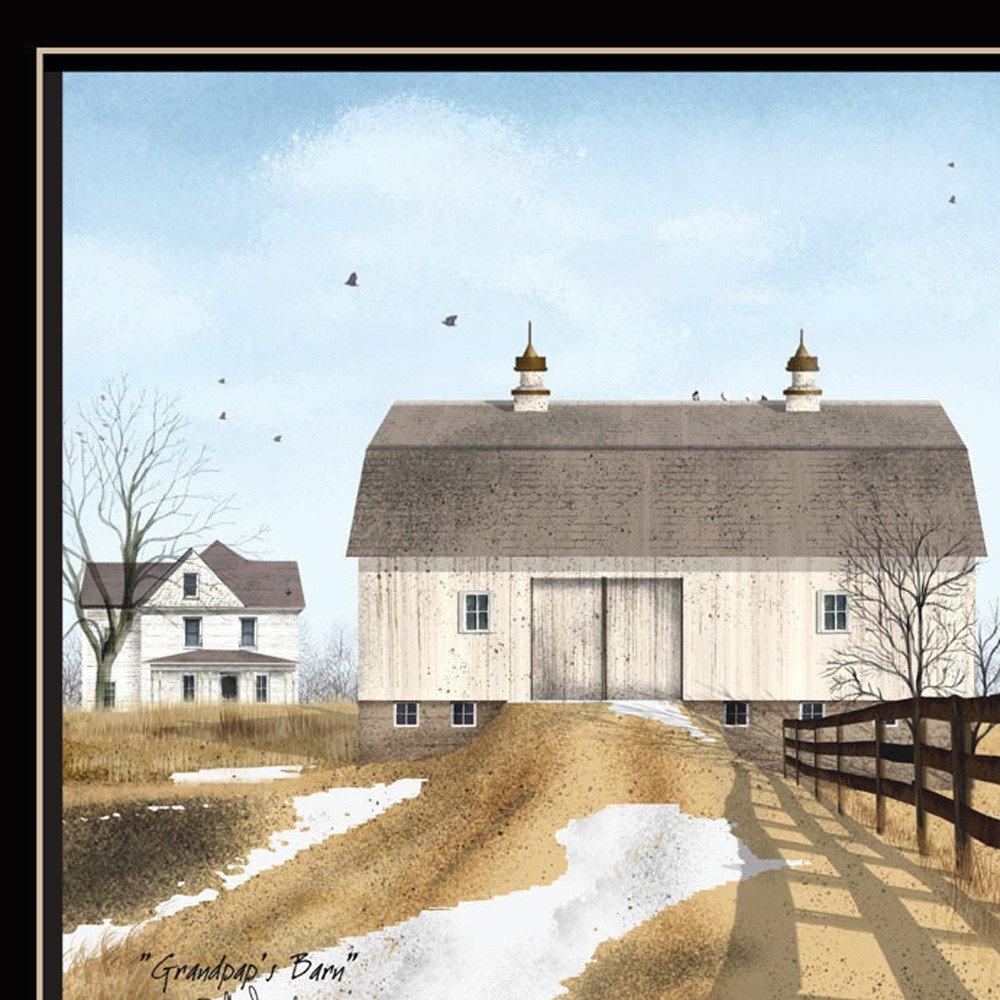 Set Of Two Grandpa's Barn Black Framed Wall Art — view 2