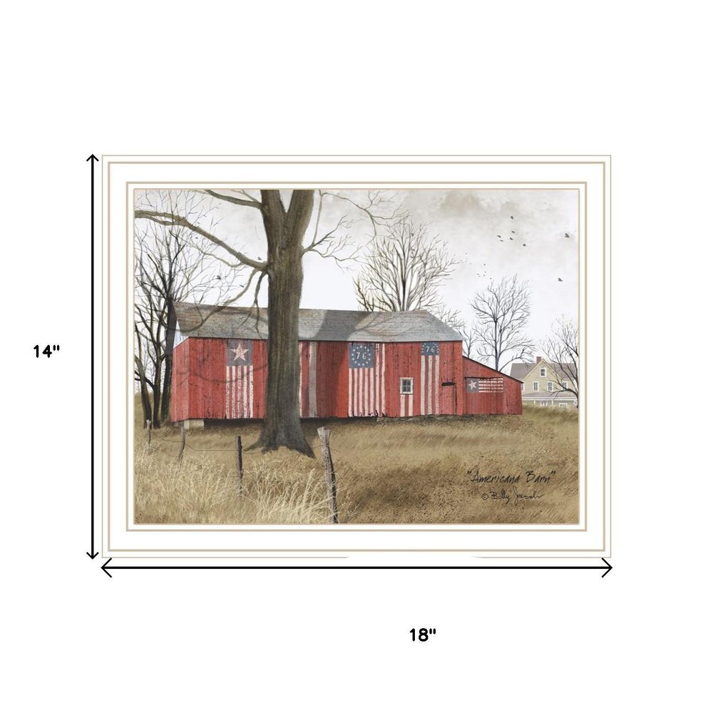 Set Of Two All American Barns White Framed Wall Art HomeRoots