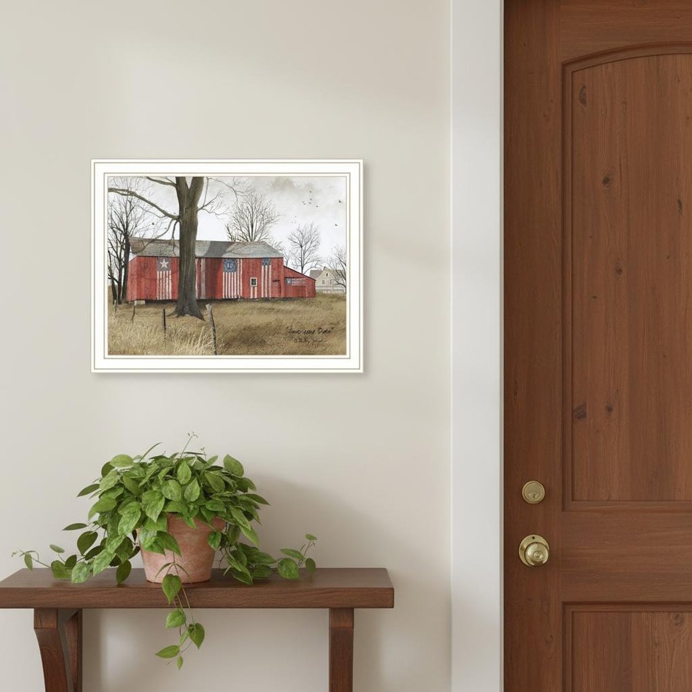 Set Of Two All American Barns White Framed Wall Art HomeRoots