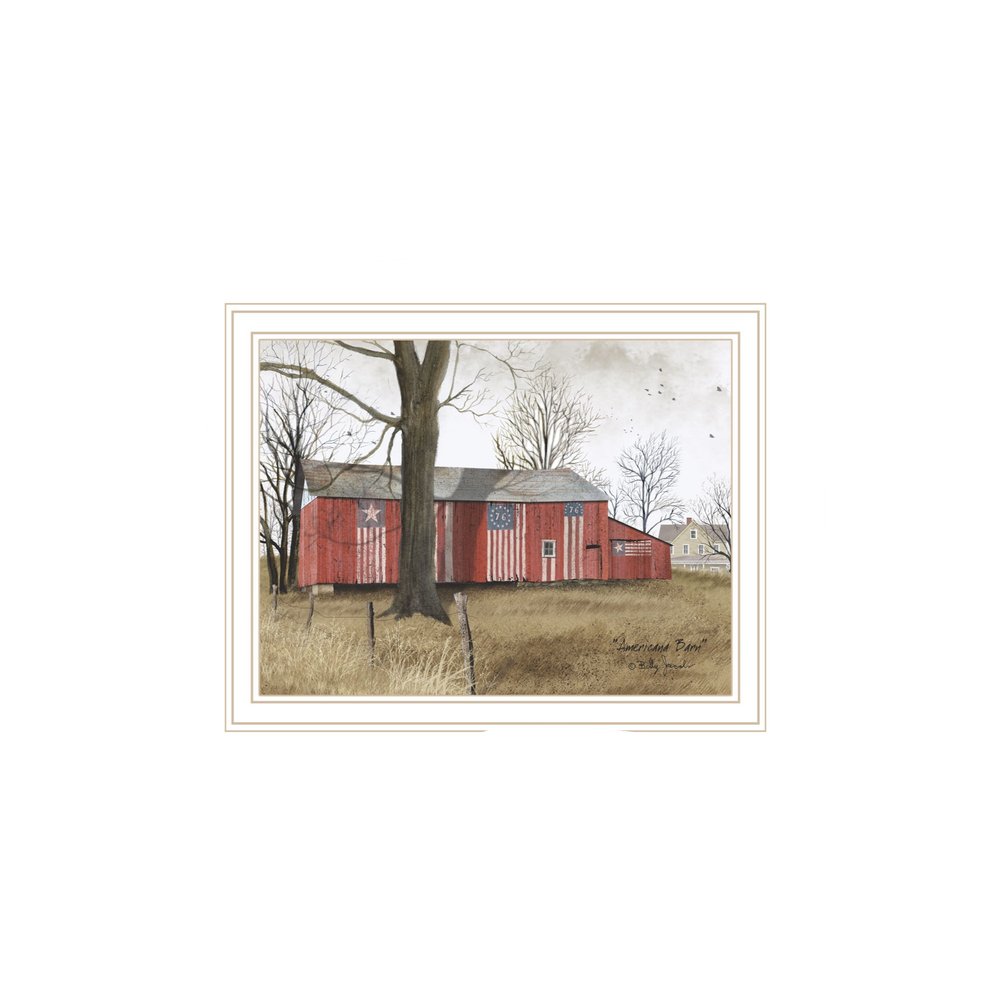 Set Of Two All American Barns White Framed Wall Art HomeRoots