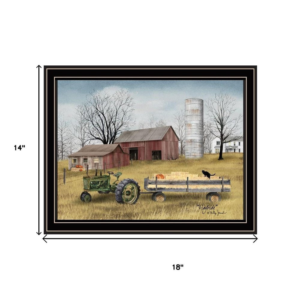 Set Of Two Autumn Greetings Black Framed Wall Art — view 6