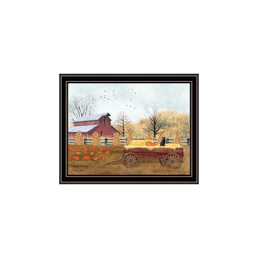 Set Of Two Autumn Blessings Farm Life Black Framed Wall Art — view 5