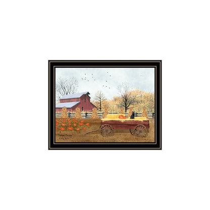 Set Of Two Autumn Blessings Farm Life Black Framed Wall Art HomeRoots