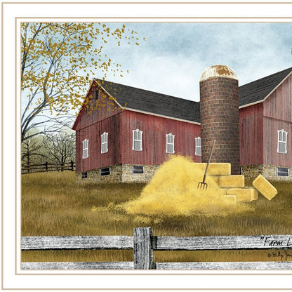 Set Of Two Autumn Blessings Farm Life White Framed Wall Art HomeRoots