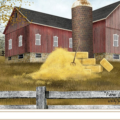 Set Of Two Autumn Blessings Farm Life White Framed Wall Art HomeRoots