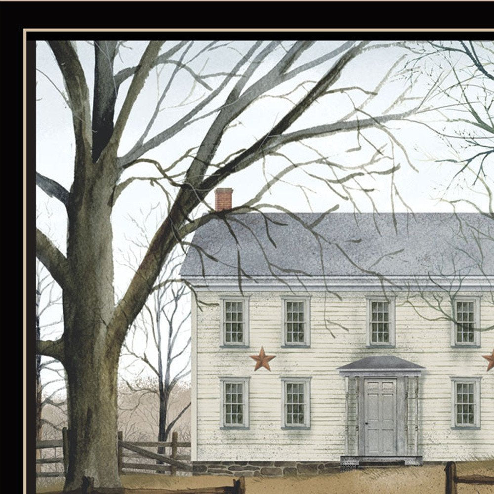 Set Of Two Early American Homestead Black Framed Wall Art HomeRoots