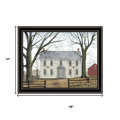 Set Of Two Early American Homestead Black Framed Wall Art HomeRoots