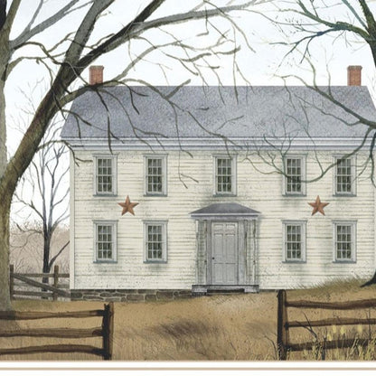 Set Of Two Early American Homestead White Framed Wall Art HomeRoots