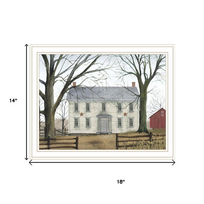 Set Of Two Early American Homestead White Framed Wall Art HomeRoots