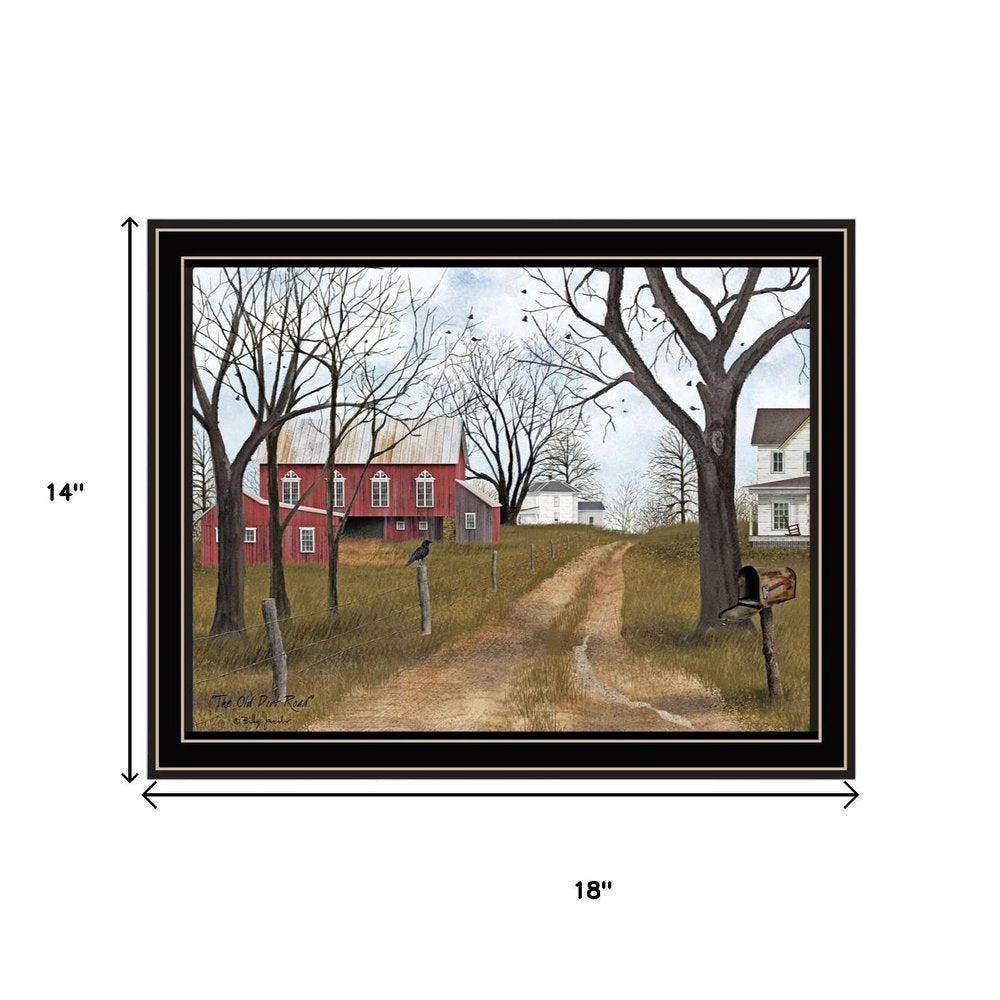 Set Of Two Sunday Drive And The Old Dirt Road Black Framed Wall Art — view 5