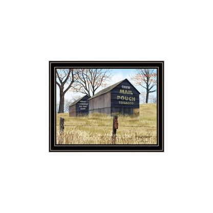 Set Of Two Mail Pouch Barn And Buck County Bridge Black Framed Wall Art HomeRoots