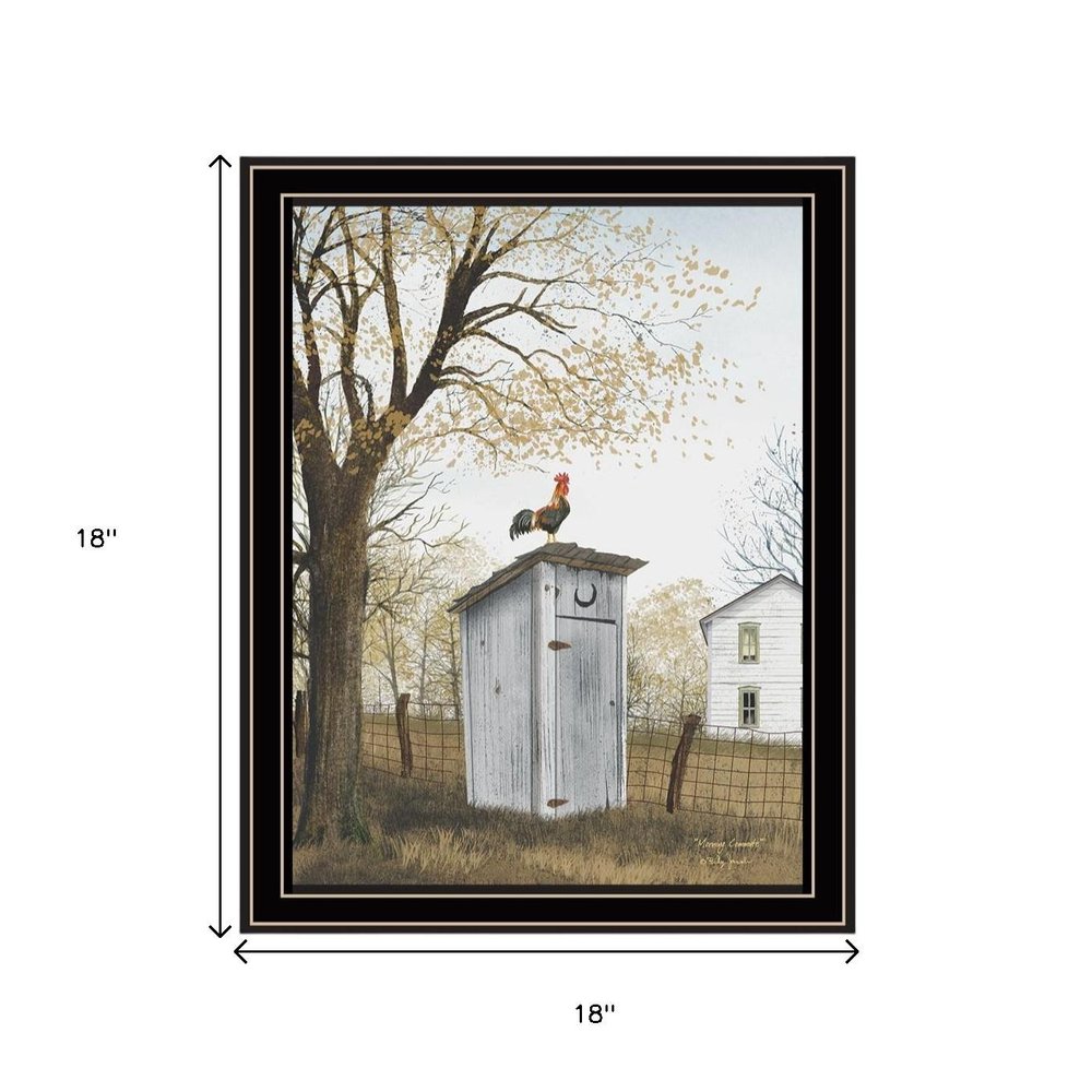 Set Of Two Country Living Black Framed Wall Art HomeRoots