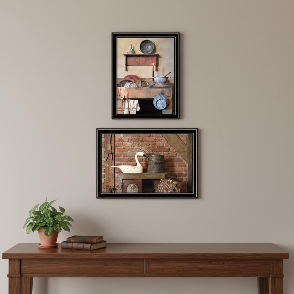 Set Of Two Home Sweet Home Black Framed Wall Art — view 7