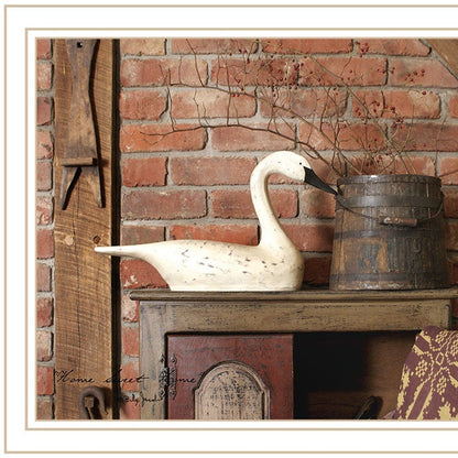 Set Of Two Home Sweet Home White Framed Wall Art HomeRoots