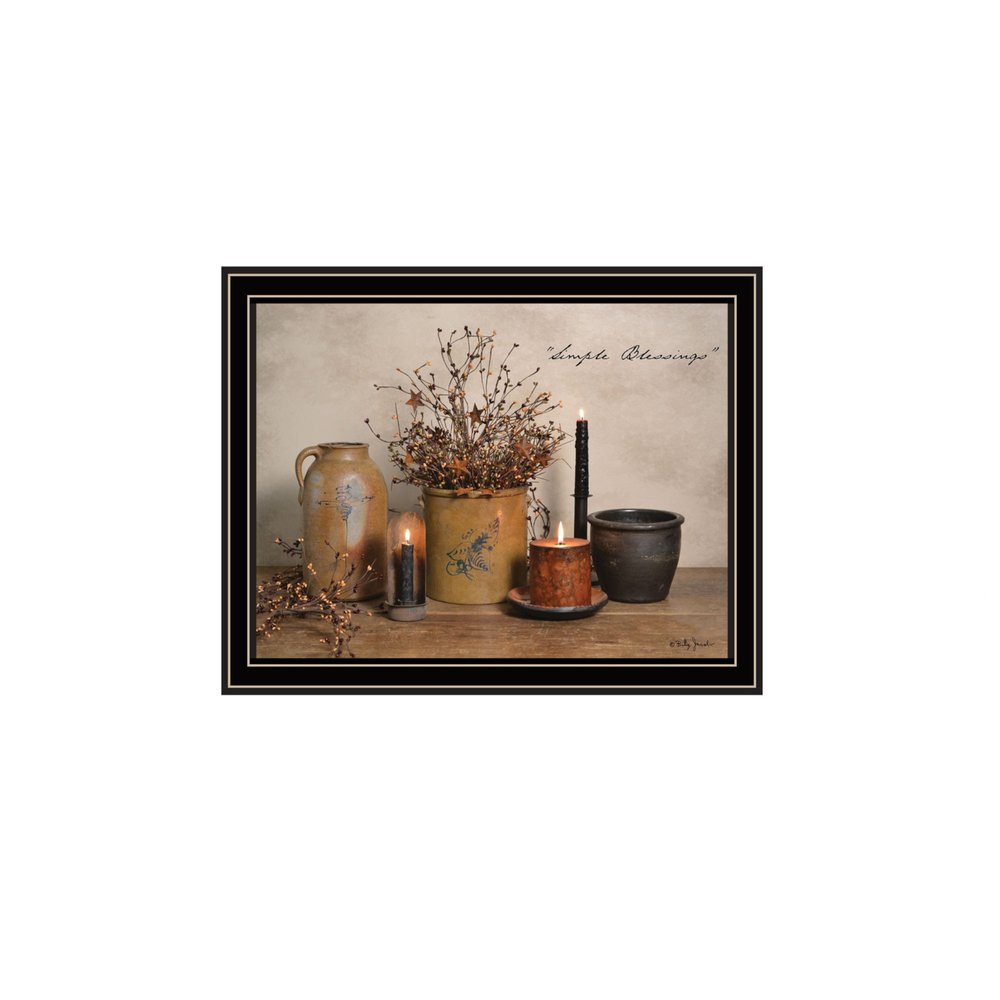 Set Of Two Simple Blessings Black Framed Wall Art — view 4