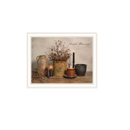 Set Of Two Simple Blessings White Framed Wall Art HomeRoots