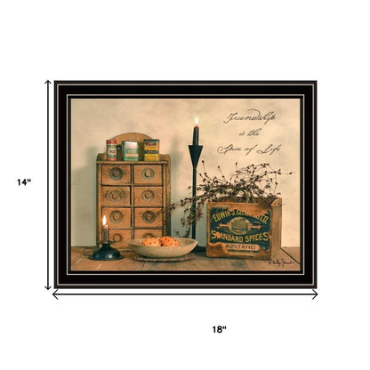 Set Of Two Friendship is the Spice of Life Black Framed Wall Art HomeRoots