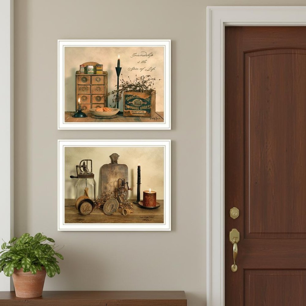 Set Of Two Friendship is the Spice of Life White Framed Wall Art HomeRoots
