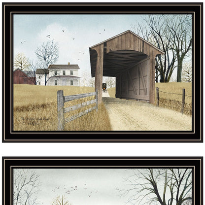 Set Of Two Going to Market Black Framed Wall Art HomeRoots