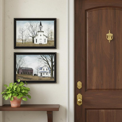 Set Of Two Amazing Grace Sunday Service Black Framed Wall Art HomeRoots