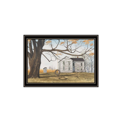 Set Of Two Farmhouse Barn And Pumpkin Wagon Black Framed Wall Art HomeRoots
