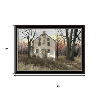 Set Of Two The Old Mill And A Road Home Black Framed Wall Art HomeRoots