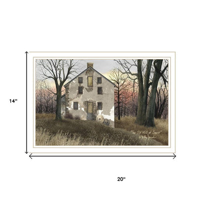 Set Of Two The Old Mill And A Road Home White Framed Wall Art HomeRoots