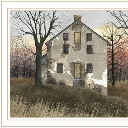 Set Of Two The Old Mill And A Road Home White Framed Wall Art HomeRoots