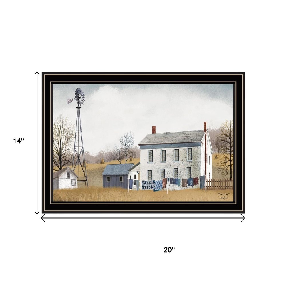 Set Of Two Washday and Granddad's Old Truck Black Framed Wall Art — view 4
