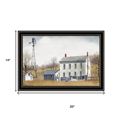 Set Of Two Washday and Granddad's Old Truck Black Framed Wall Art HomeRoots