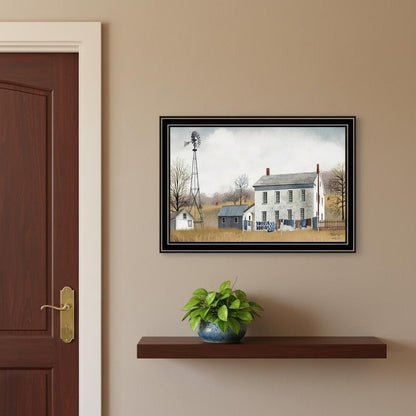 Set Of Two Washday and Granddad's Old Truck Black Framed Wall Art HomeRoots