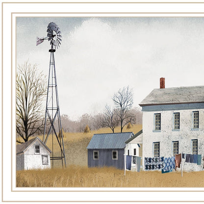 Set Of Two Washday and Granddad's Old Truck White Framed Wall Art HomeRoots