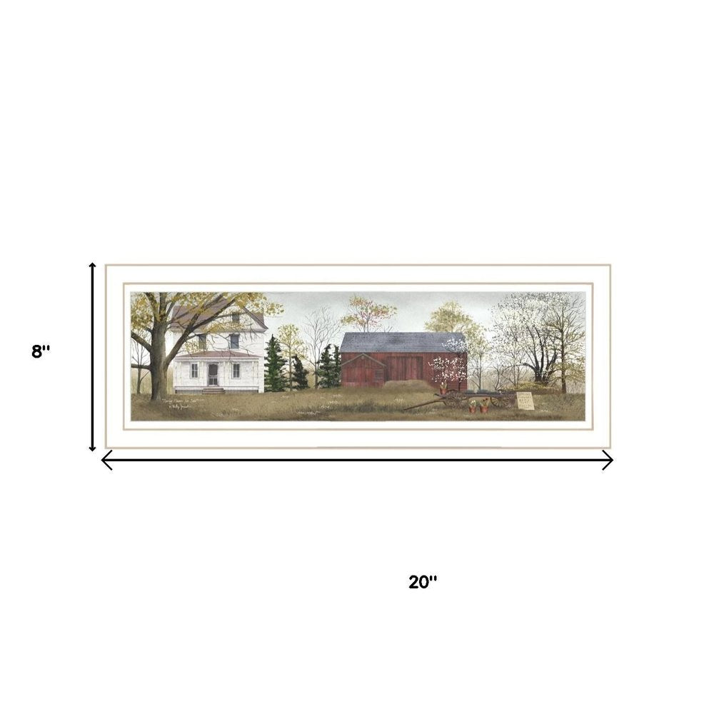 Set Of Four Billy Jacob's Four Seasons Homesteads White Framed Wall Art HomeRoots