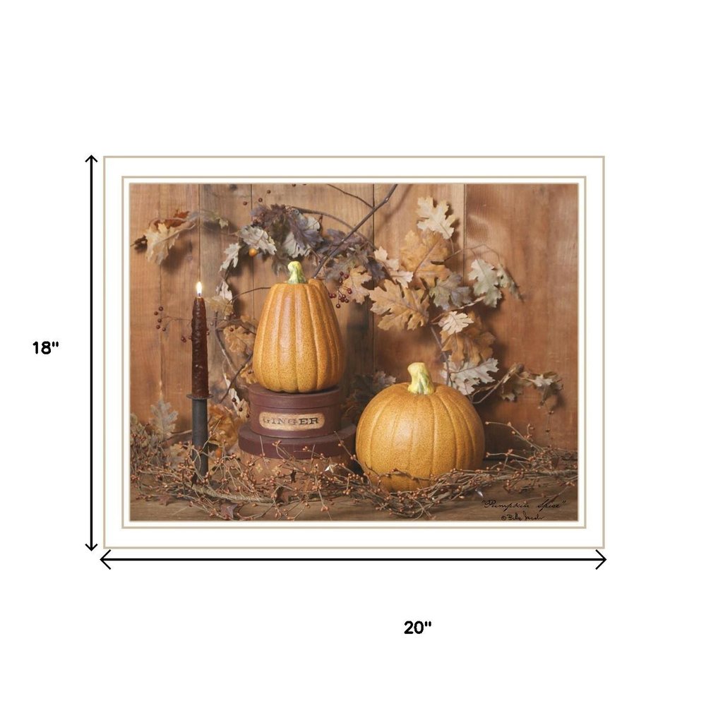 Set Of Two Friends and Pumpkins White Framed Wall Art HomeRoots