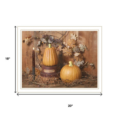Set Of Two Friends and Pumpkins White Framed Wall Art HomeRoots