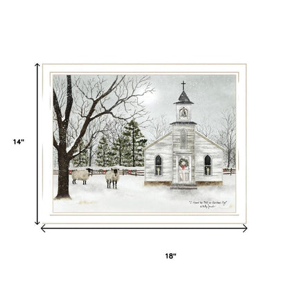 Set Of Two Sleigh Bells Ring White Framed Wall Art HomeRoots