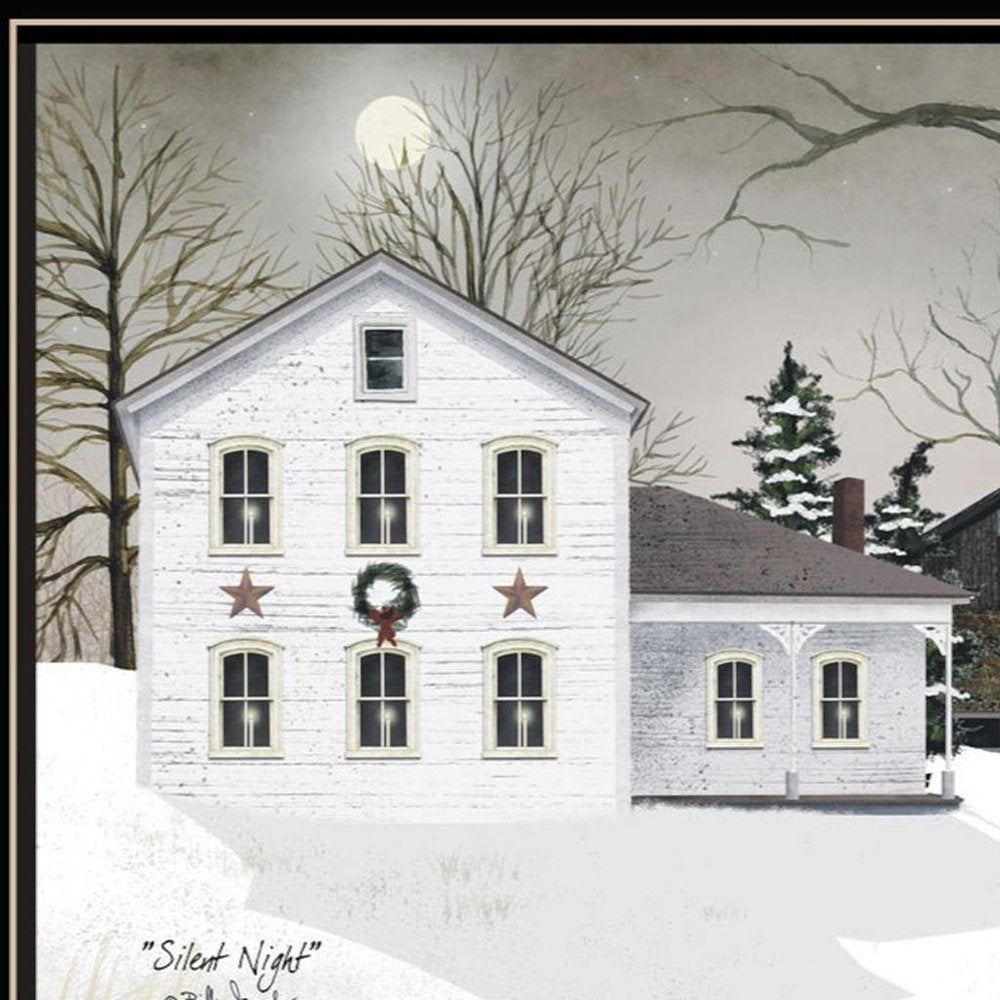 Set Of Two Silent Night Black Framed Wall Art — view 5