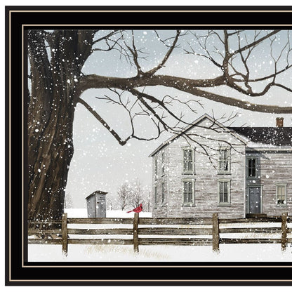 Set Of Two Life in the Countryside Winter Black Framed Wall Art HomeRoots