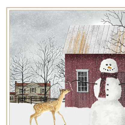 Set Of Two Life in the Countryside Winter White Framed Wall Art HomeRoots