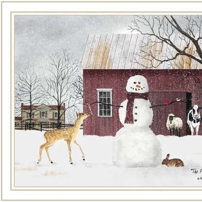 Set Of Two Life in the Countryside Winter White Framed Wall Art HomeRoots