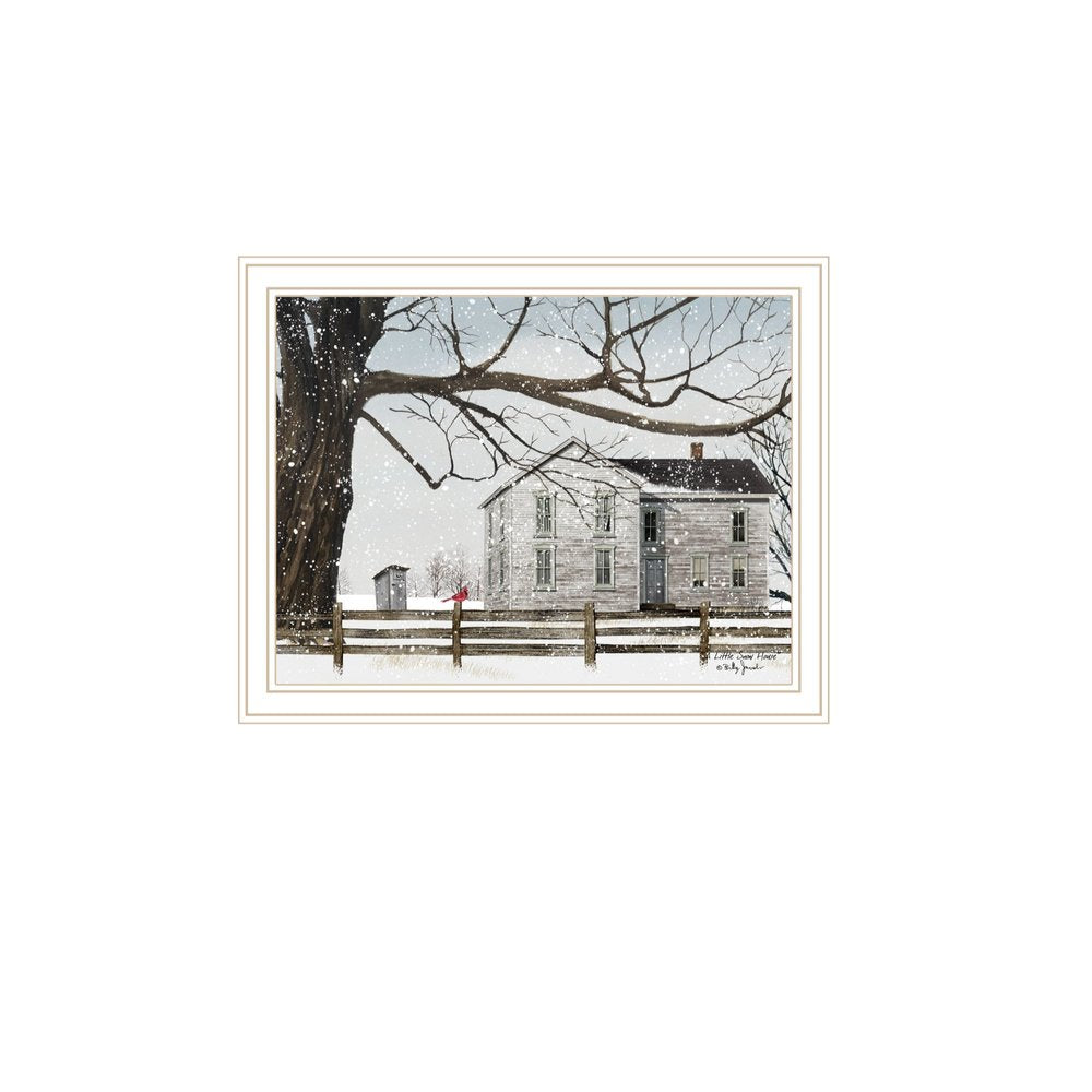 Set Of Two Life in the Countryside Winter White Framed Wall Art — view 4