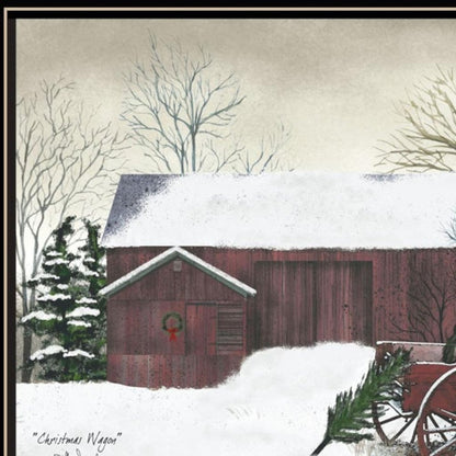 Set Of Two Christmas Time with Family Black Framed Wall Art HomeRoots