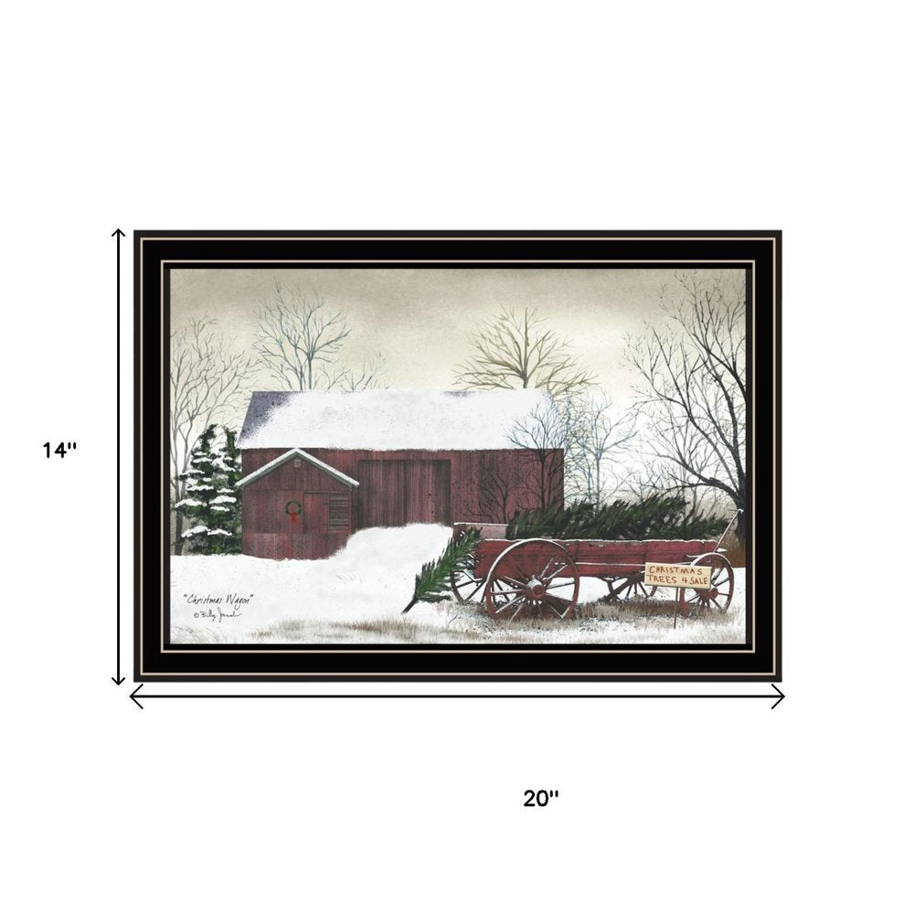 Set Of Two Christmas Time with Family Black Framed Wall Art HomeRoots