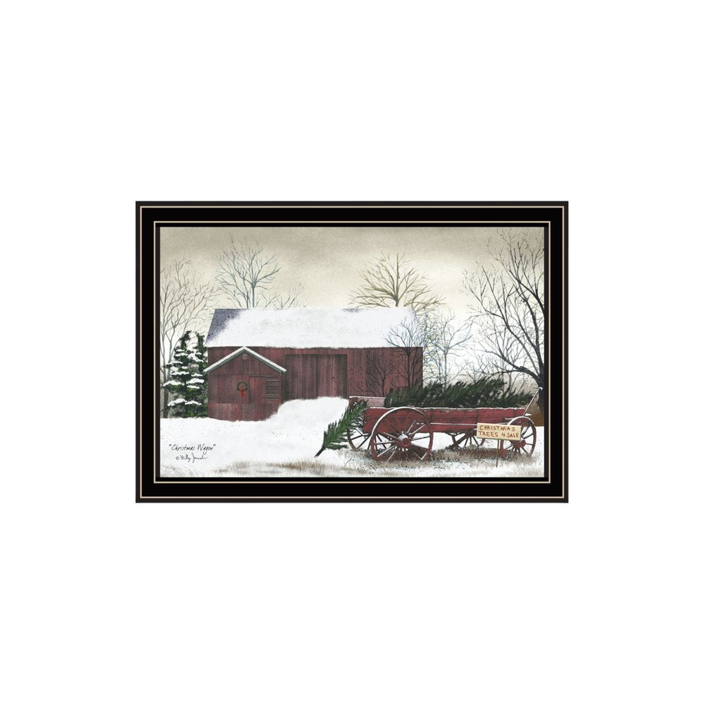Set Of Two Christmas Time with Family Black Framed Wall Art HomeRoots