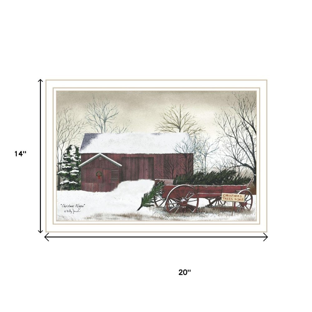 Set Of Two Christmas Time with Family White Framed Wall Art HomeRoots