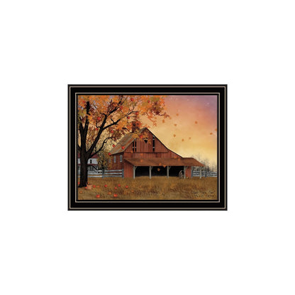 Set Of Two Apple Picking time And Sunflower Quilt Barn Black Framed Wall Art HomeRoots