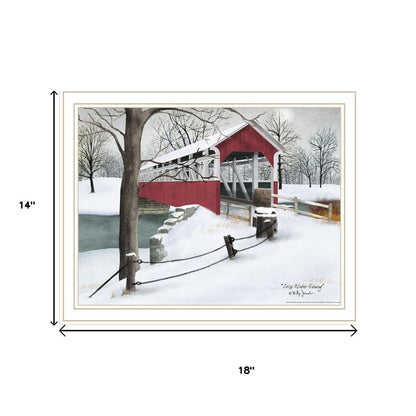 Set Of Two Lovers Knot Quilt Barn And Covered Bridge White Framed Wall Art HomeRoots