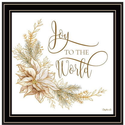 Set Of Two Golden Merry Christmas Black Framed Wall Art HomeRoots